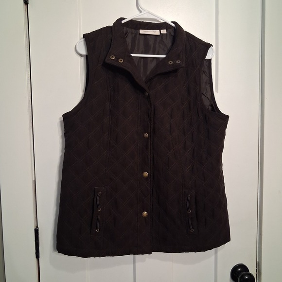 breckenridge Jackets & Blazers - Breckenridge Womens Quilted Snap Front Vest Jacket Size Large